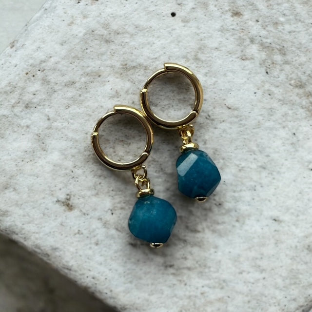 Azure Huggie Earrings