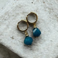 Azure Huggie Earrings
